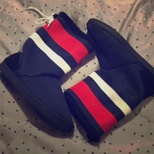 Team USA hockey sock slippers